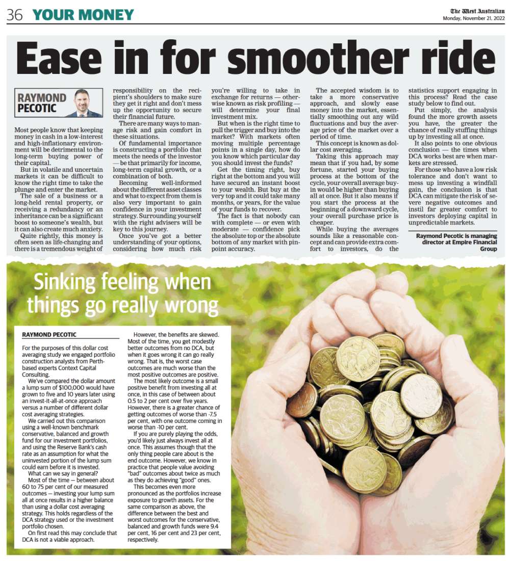 Ease In For A Smoother Ride - Empire Financial Group