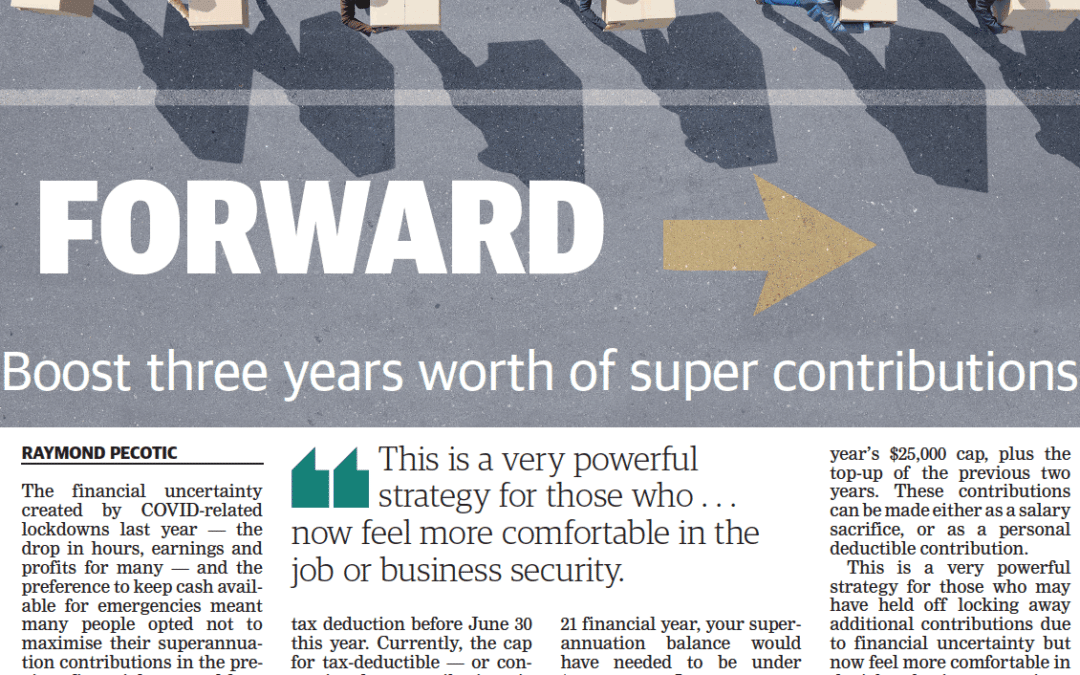 Carry it Forward – Boost three years worth of super contributions