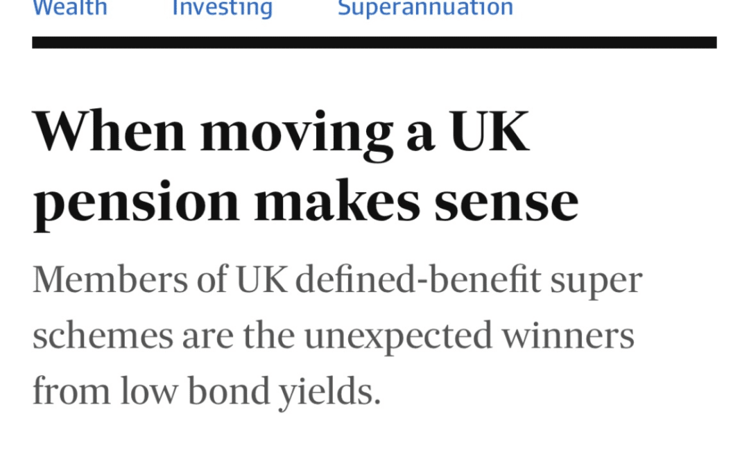 When moving a UK pension makes sense